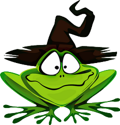 Halloweenowa żaba