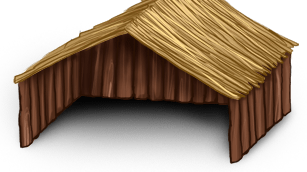 Duży drewniany Domek