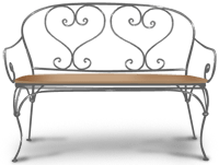 Sofa z kutego żelaza
