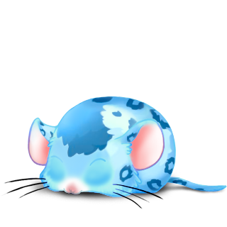 Adoptuj Mysz Lampart niebieski
