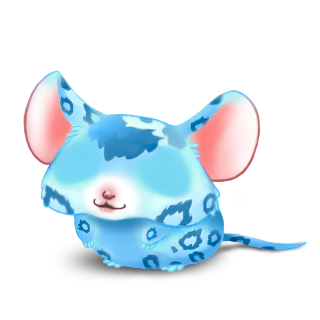 Adoptuj Mysz Lampart niebieski