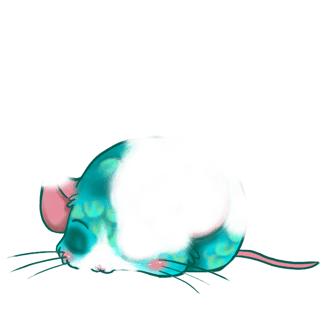 Adoptuj Mysz Pastelowy niebieski